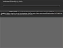 Tablet Screenshot of cashbackshopping.com